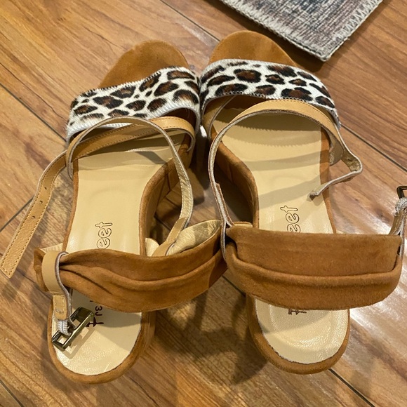 NWOT AUTHENTIC FRED SEGAL MARCO RICCI LEOPAED SANDALS - Picture 6 of 11